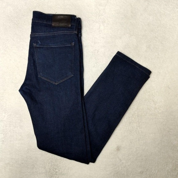 PAIGE Denim - Paige Jeans Womens 30 Dark Wash Lennox Straight Slim Stretch 5-Pocket Denim